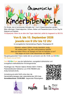 Anmeldung Kinderbibelwoche