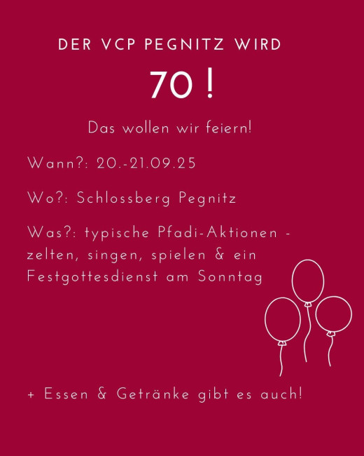 Stammesjubiläum VCP 2025